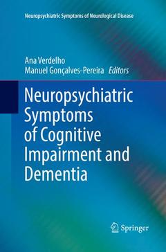 Couverture de l’ouvrage Neuropsychiatric Symptoms of Cognitive Impairment and Dementia