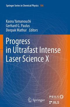 Couverture de l’ouvrage Progress in Ultrafast Intense Laser Science