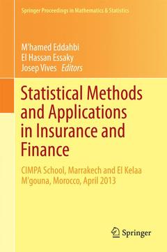Couverture de l’ouvrage Statistical Methods and Applications in Insurance and Finance