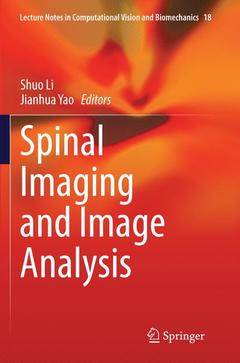 Couverture de l’ouvrage Spinal Imaging and Image Analysis