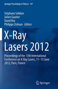 Couverture de l’ouvrage X-Ray Lasers 2012