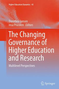 Couverture de l’ouvrage The Changing Governance of Higher Education and Research