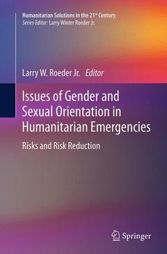 Couverture de l’ouvrage Issues of Gender and Sexual Orientation in Humanitarian Emergencies
