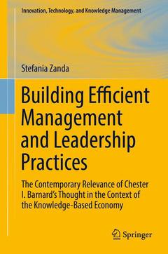 Couverture de l’ouvrage Building Efficient Management and Leadership Practices