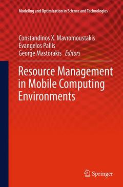 Couverture de l’ouvrage Resource Management in Mobile Computing Environments