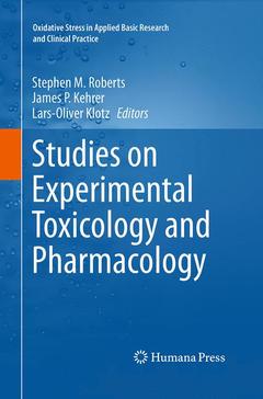 Couverture de l’ouvrage Studies on Experimental Toxicology and Pharmacology
