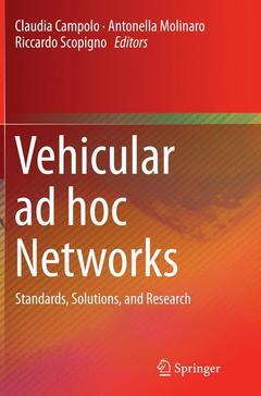Couverture de l’ouvrage Vehicular ad hoc Networks