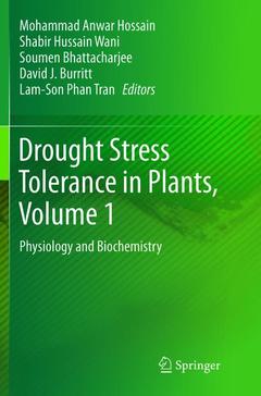 Couverture de l’ouvrage Drought Stress Tolerance in Plants, Vol 1