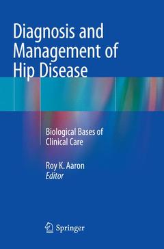 Couverture de l’ouvrage Diagnosis and Management of Hip Disease