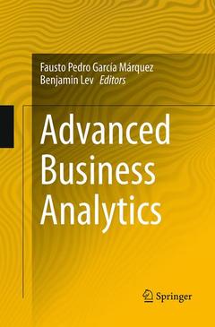 Couverture de l’ouvrage Advanced Business Analytics