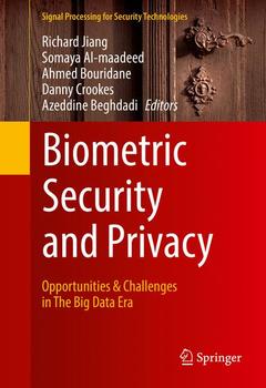 Couverture de l’ouvrage Biometric Security and Privacy