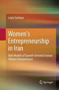 Couverture de l’ouvrage Women's Entrepreneurship in Iran