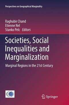 Couverture de l’ouvrage Societies, Social Inequalities and Marginalization