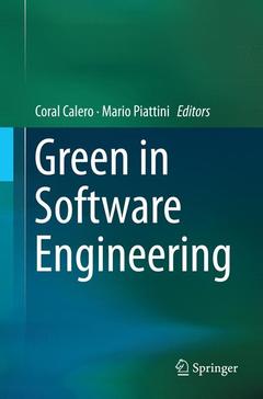 Couverture de l’ouvrage Green in Software Engineering