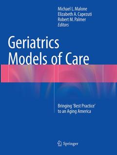 Couverture de l’ouvrage Geriatrics Models of Care