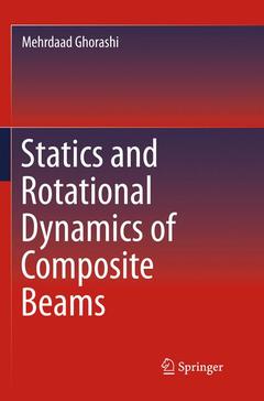 Couverture de l’ouvrage Statics and Rotational Dynamics of Composite Beams
