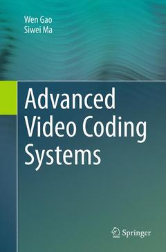 Cover of the book Advanced Video Coding Systems