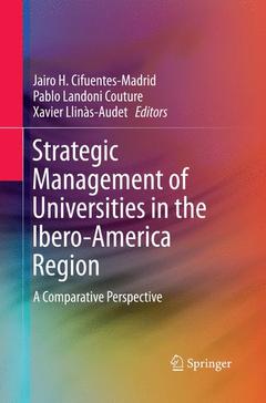 Couverture de l’ouvrage Strategic Management of Universities in the Ibero-America Region