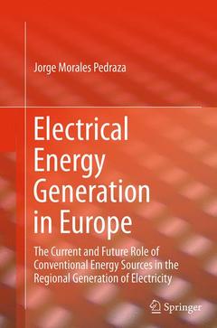 Couverture de l’ouvrage Electrical Energy Generation in Europe