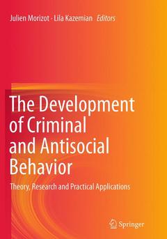 Couverture de l’ouvrage The Development of Criminal and Antisocial Behavior
