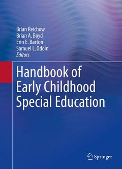 Couverture de l’ouvrage Handbook of Early Childhood Special Education
