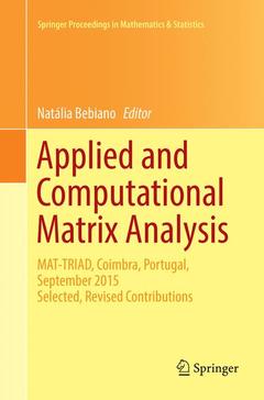 Couverture de l’ouvrage Applied and Computational Matrix Analysis