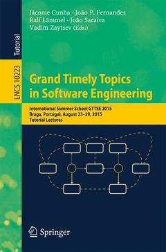 Couverture de l’ouvrage Grand Timely Topics in Software Engineering