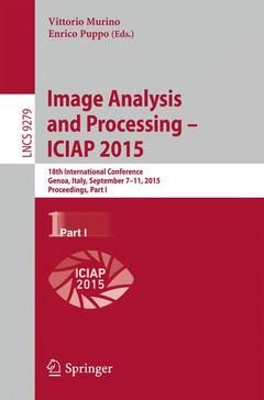 Couverture de l’ouvrage Image Analysis and Processing — ICIAP 2015