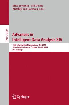 Couverture de l’ouvrage Advances in Intelligent Data Analysis XIV