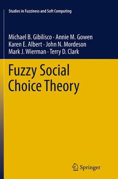 Couverture de l’ouvrage Fuzzy Social Choice Theory
