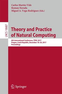 Couverture de l’ouvrage Theory and Practice of Natural Computing