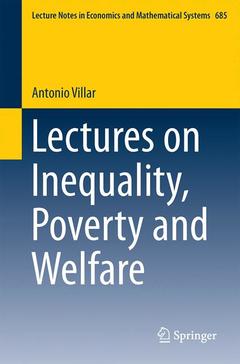 Cover of the book Lectures on Inequality, Poverty and Welfare
