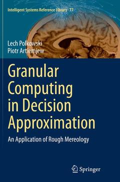 Couverture de l’ouvrage Granular Computing in Decision Approximation
