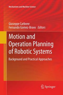Couverture de l’ouvrage Motion and Operation Planning of Robotic Systems