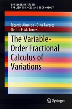 Cover of the book The Variable-Order Fractional Calculus of Variations
