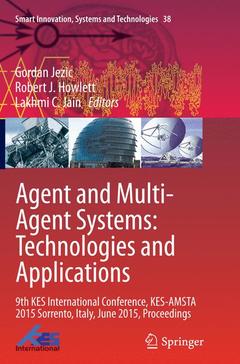 Couverture de l’ouvrage Agent and Multi-Agent Systems: Technologies and Applications