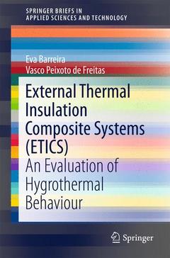 Couverture de l’ouvrage External Thermal Insulation Composite Systems (ETICS)