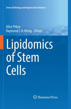 Couverture de l’ouvrage Lipidomics of Stem Cells