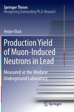 Couverture de l’ouvrage Production Yield of Muon-Induced Neutrons in Lead
