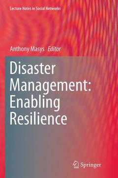 Couverture de l’ouvrage Disaster Management: Enabling Resilience