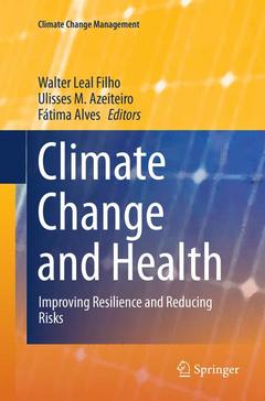 Couverture de l’ouvrage Climate Change and Health