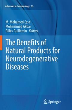 Couverture de l’ouvrage The Benefits of Natural Products for Neurodegenerative Diseases