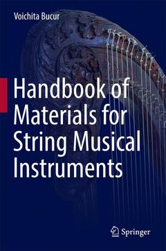 Couverture de l’ouvrage Handbook of Materials for String Musical Instruments