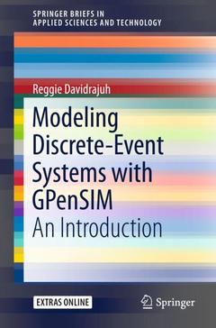 Cover of the book Modeling Discrete-Event Systems with GPenSIM