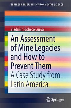 Couverture de l’ouvrage An Assessment of Mine Legacies and How to Prevent Them