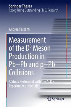 Cover of the book Measurement of the D0 Meson Production in Pb–Pb and p–Pb Collisions
