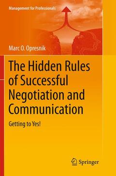 Couverture de l’ouvrage The Hidden Rules of Successful Negotiation and Communication