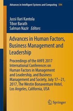 Cover of the book Advances in Human Factors, Business Management and Leadership