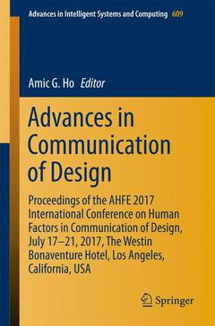 Cover of the book Advances in Communication of Design