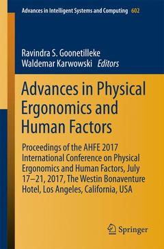 Couverture de l’ouvrage Advances in Physical Ergonomics and Human Factors